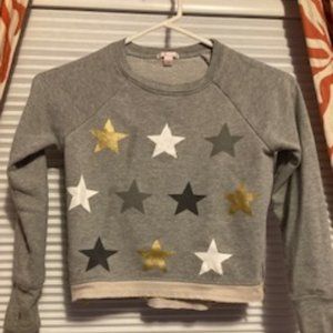 Children's Colorful, stars side zip shirt, Cotton, Size Small